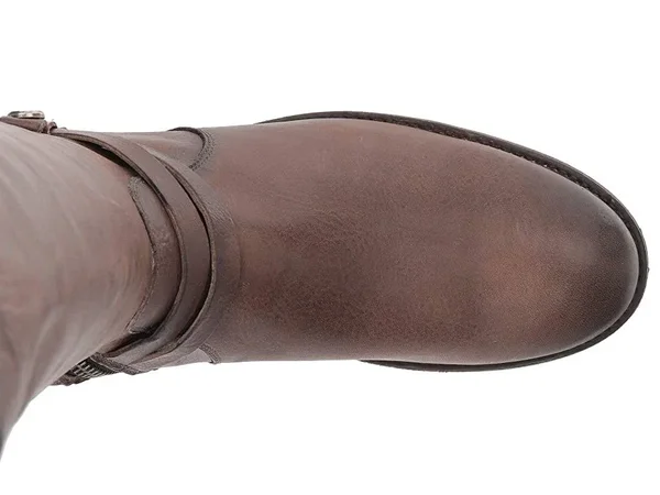 Frye Women's Melissa Belted Tall Boot - Stone - 9 Medium