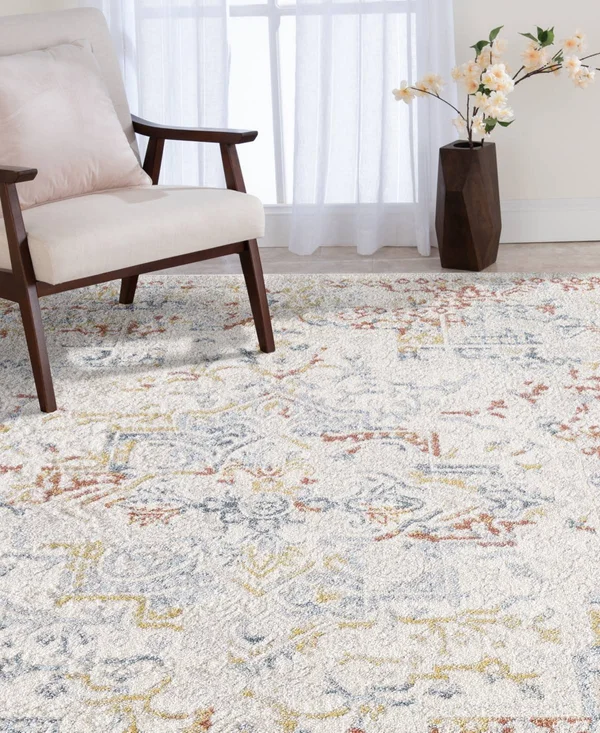 Natco Shiplins Cream/Beige 3 ft. 1 in. x 5 ft. 3 in. Oriental Polypropylene Area Rug