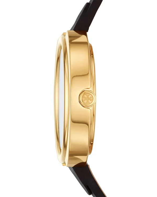 Tory Burch The Miller Leather Strap Watch - 36mm - Black