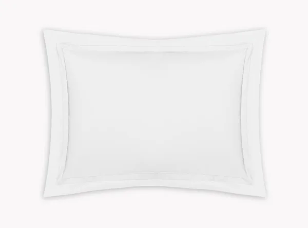 Matouk Lowell Sham in Bone, Percale, Standard 21 in W x 27 in L/Plus 3 in Flange Size
