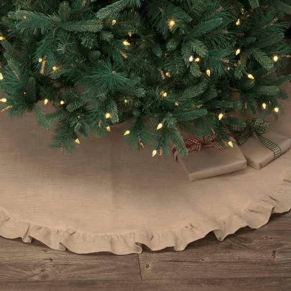 Jute Burlap Natural Tree Skirt - 48x22