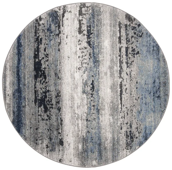 Safavieh Galaxy GAL119F 5&3x22 x 5&3x22 Round Grey, Ivory Area Rug