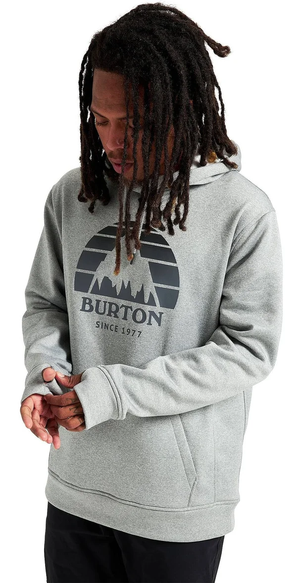 Kids& Burton Oak Pullover Hoodie Winter 2021-2022 M - Gray Heather