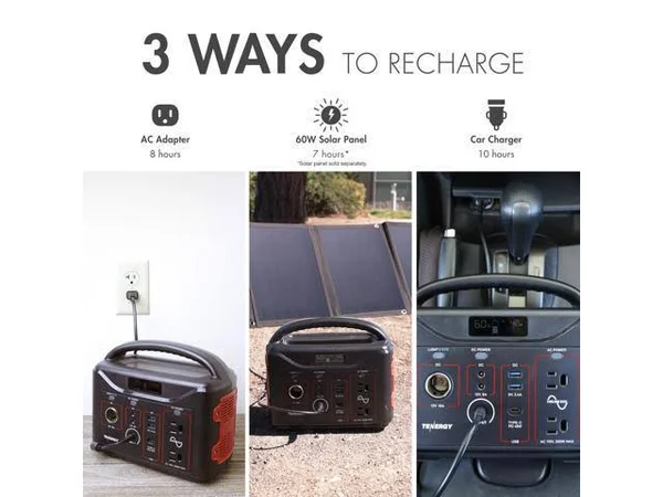 Tenergy T320 Portable Power Station 300Wh Backup Lithium Battery
