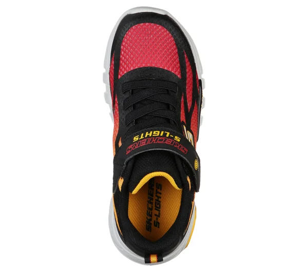 Boys Skechers Flex-Glow Trainers - Black