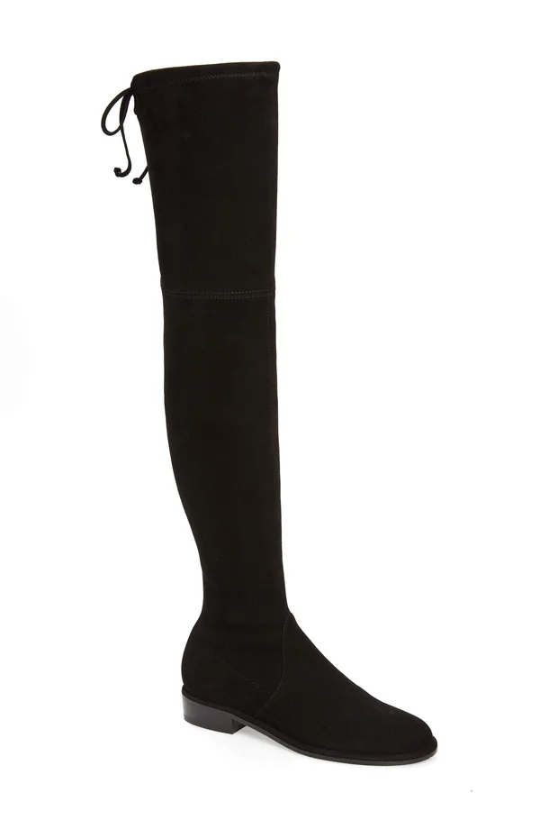 Women's Stuart Weitzman Lowland Over-The-Knee Boot, Size: 7, Black