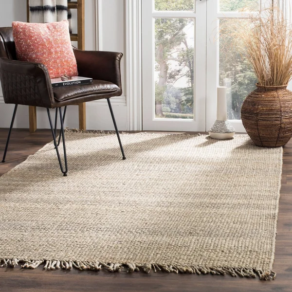 Safavieh Natural Fiber Gray 9 ft. x 12 ft. Area Rug