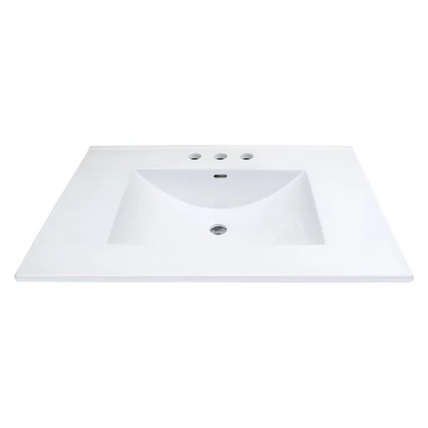 Transolid Tl-1708-01 Juliette 31-in Vitreous China Vanity Top with Integrated Sink, White