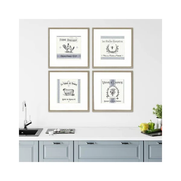 French Farmhouse - Set/4, Paragon 14134
