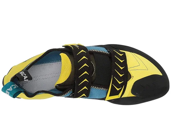Scarpa Men's Vapor V Climbing Shoe - 45 - Ocean/Yellow