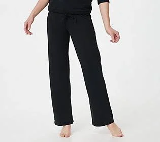 Barefoot Dreams Malibu Collection Luxe Lounge Rib Mix Pants, Size 2X, Black