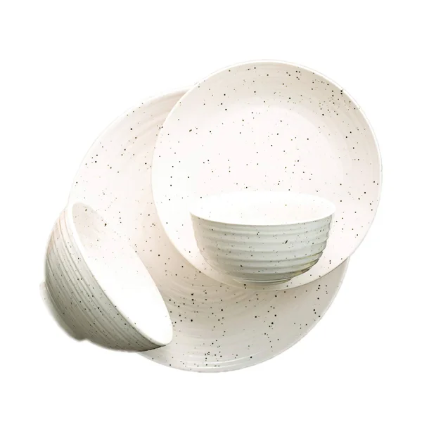 Sango Dinnerware Set - 16 Piece, Siterra White