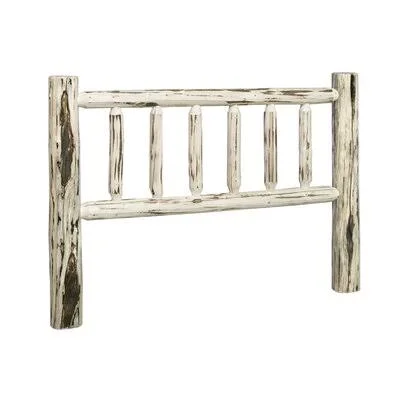 Tustin Log Slat Headboard Loon Peak Size: Full, Color: Ready to Finish