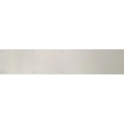 Brass Accents Kick Plate Mounting Type: Adhesive - Finish: Satin Nickel
