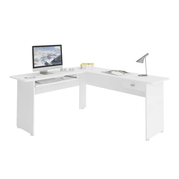 Columbia Desk White in White - Bertolini 4192