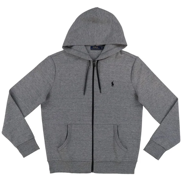 Polo Ralph Lauren Men's Double-Knit Full-Zip Hoodie Grey - X-Large