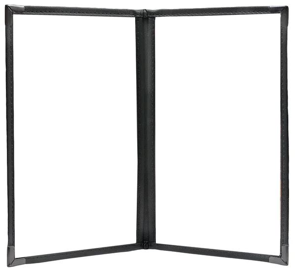 (Pkg of 10) Double Pocket Cafe Menu COVER, 8絰11, Black