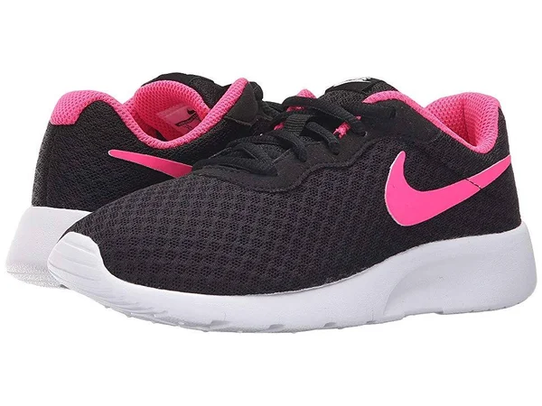 Nike Girl's Tanjun Shoe Black/Hyper Pink/White Size 3 M US