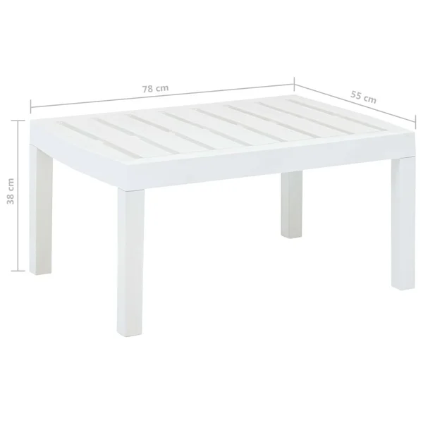 vidaXL Lounge Table Mocha 30.7x22x21.7x22x15x22 Plastic