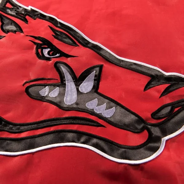 Arkansas Razorbacks Nylon Embroidered Flag