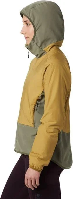 Mountain Hardwear Women's Kor Strata Climb Hoody - Xs - Dark Bolt