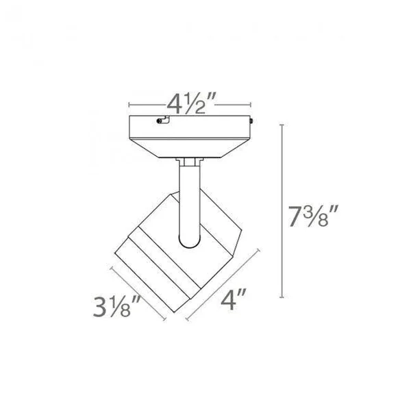 WAC Lighting 522 Paloma LED Monopoint - MO-LED522S-835-BK