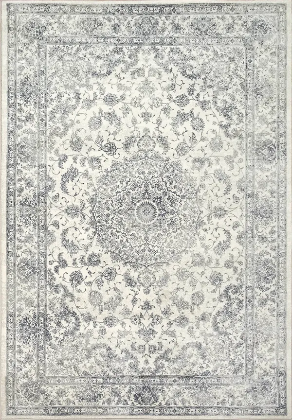 Dynamic Rugs Ancient Garden 57109 2&7x22 x 4&7x22 Oval Cream Area Rug