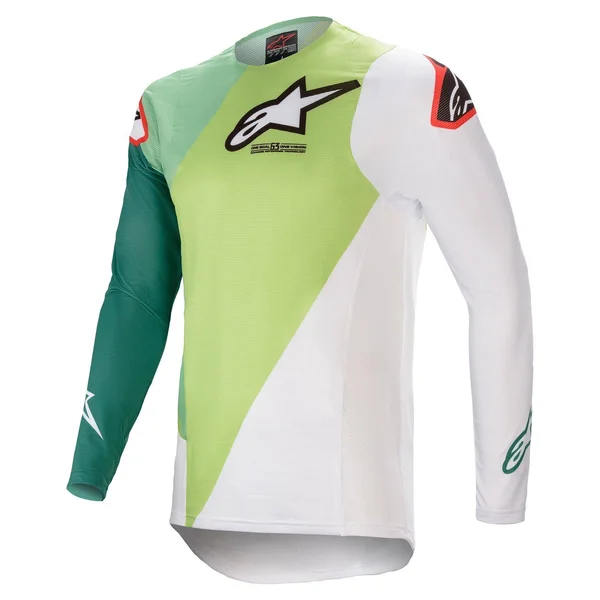 Alpinestars Supertech Blaze Motocross Jersey White Green M