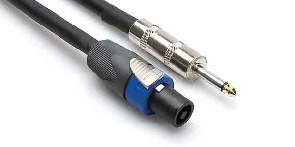 Hosa SKT-250Q Edge Speaker Cable Speakon to 1/4x22 TS. 50&