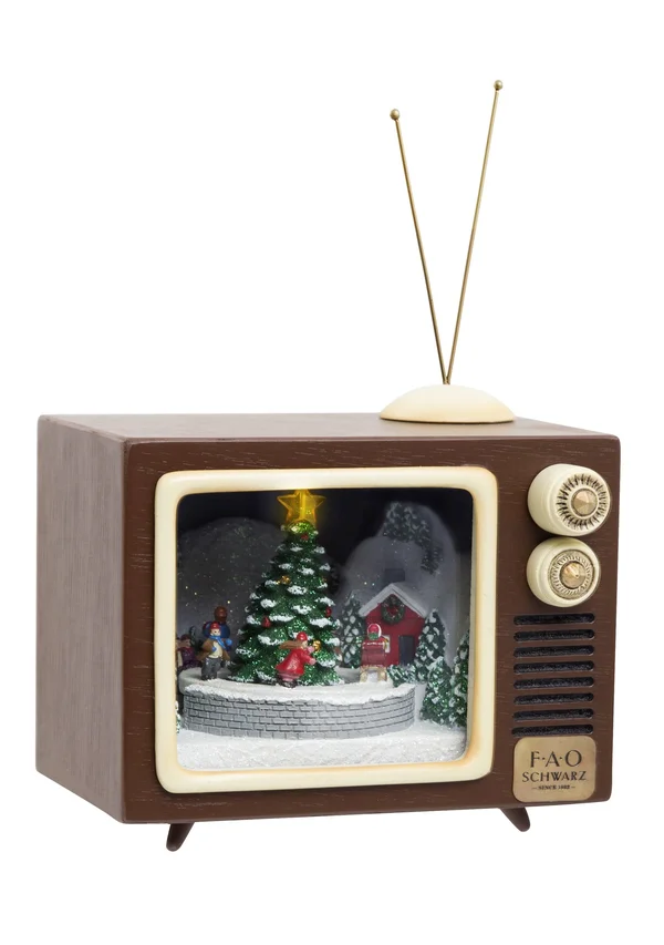 Fao Schwarz Lighted Holiday Musical TV Figurine
