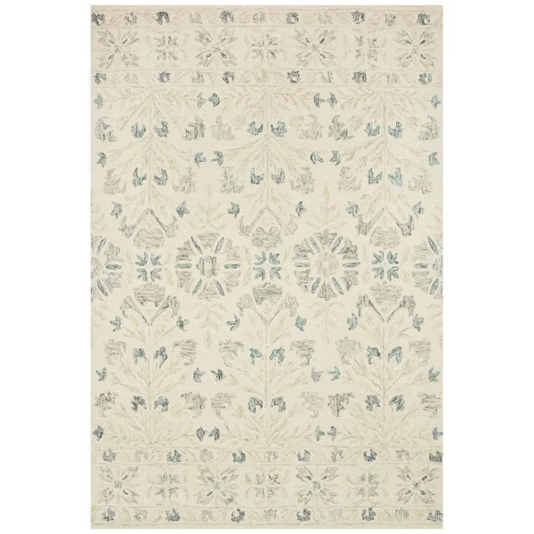 Loloi Norabel NOR-02 Ivory Grey Rug - 2 ft 3 in x 3 ft 9 in