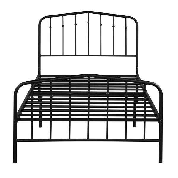Platform Metal Bed - White - Queen