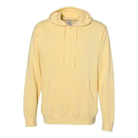 Independent Trading Co. - New Iwpf - Men - Heavyweight Pigment-Dyed Hooded Sweatshirt, Men's, Size: Small, Yellow