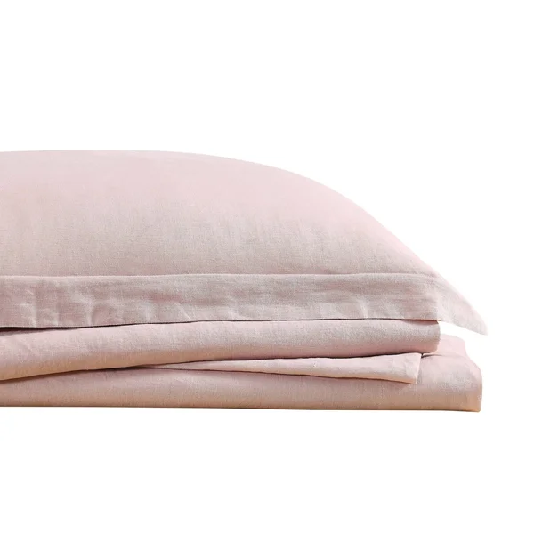 Brooklyn Loom Flax Linen California King Sheet Set - Dusty Rose
