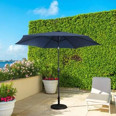 Jacinto 9& Market Umbrella Sol 72 Outdoor Fabric Color: Navy