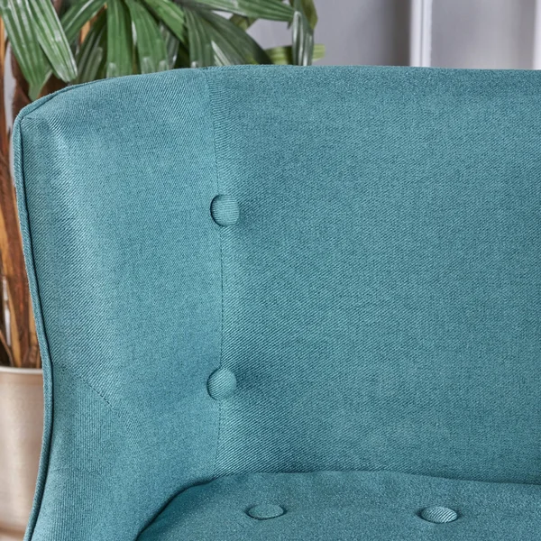 Aria Fabric Occasional Wing Back Chair - Gray