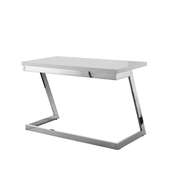 Kali Writing Desk Light Grey/Chrome