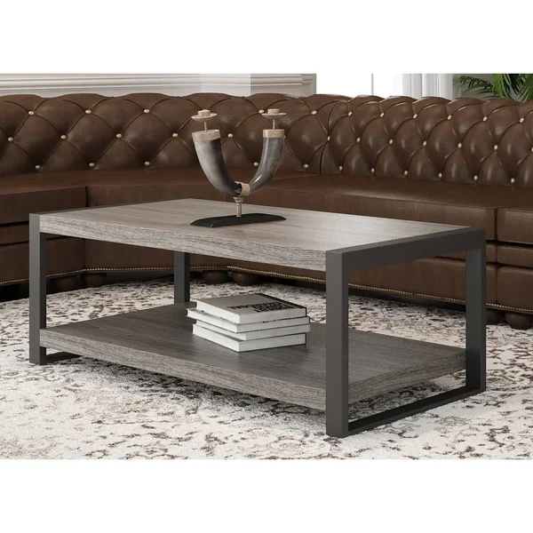 Carbon Loft Hamilton 48-inch Charcoal Urban Blend Coffee Table