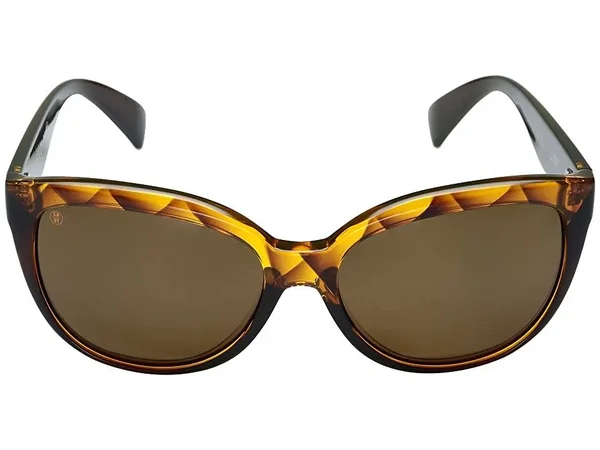Kaenon Lina Polarized Sunglasses, Amber Crystal/Brown, One Size