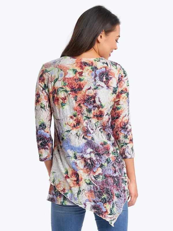 Becki Cotton Burnout Devon Tunic- Wash - Xs