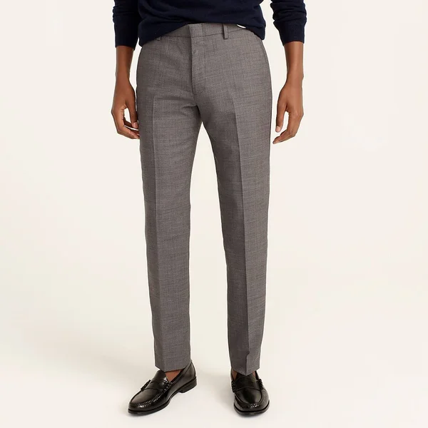 J.Crew Mens Ludlow Essential Slim-Fit Pant in Stretch Four-Season Wool (Size 34x34)