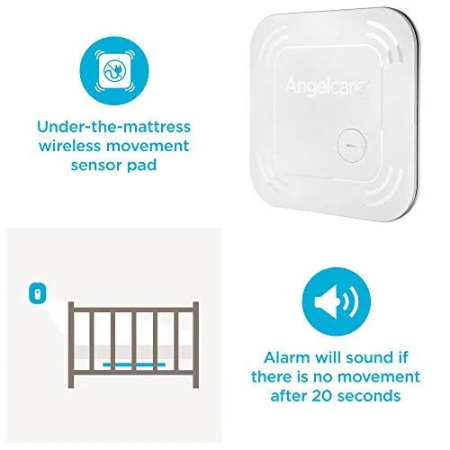 Angelcare AC017, Movement Baby Monitor, Breathing Wireless Sensor Pad