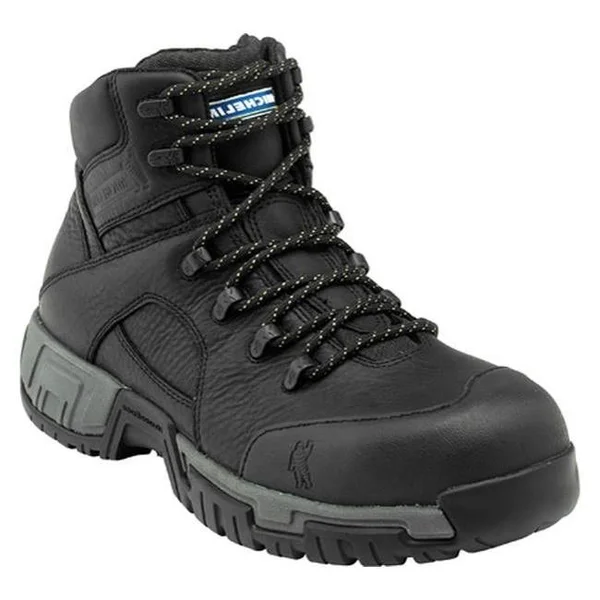 Men's Michelin 6x22 Steel Toe WP Work Boot XHY866 - 15 M - Black