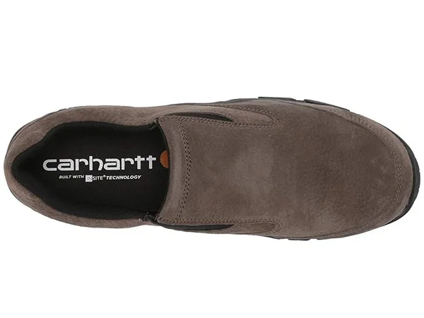 Carhartt Men's Lightweight Suede Slip-On Carbon Nano Toe Work Shoes - Brown