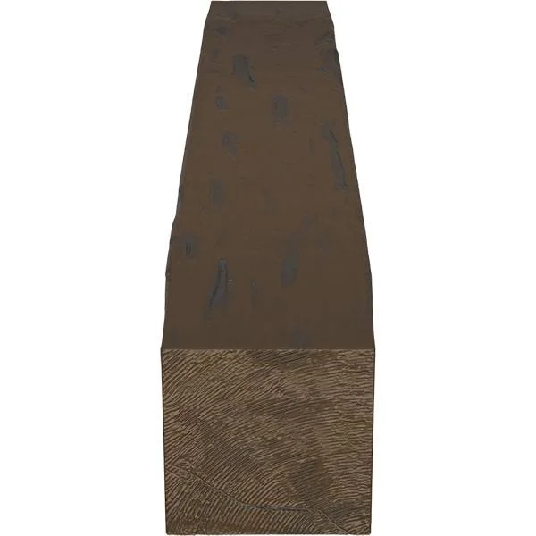 Ekena Millwork MANUPC06X08X84BM 6x22H x 8x22D x 84x22W Pecky Cypress Faux Wood Fireplace Mantel - Burnished Mahogany