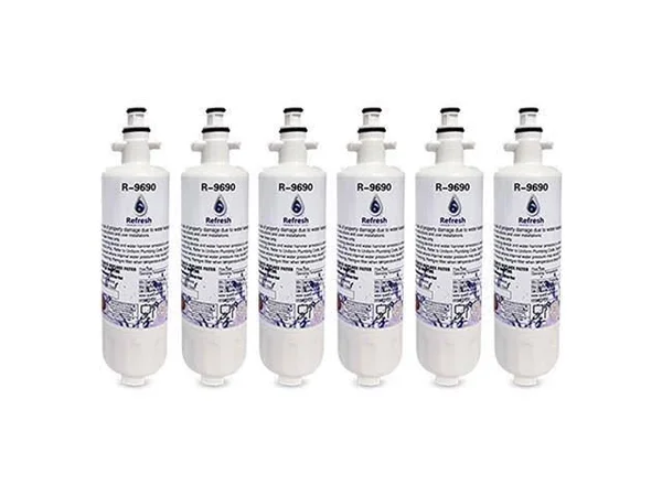 Refresh Replacement for LG LT700P ADQ36006101 ADQ36006102 Kenmore 46-9690 Refrigerator Water Filter (6 Pack)