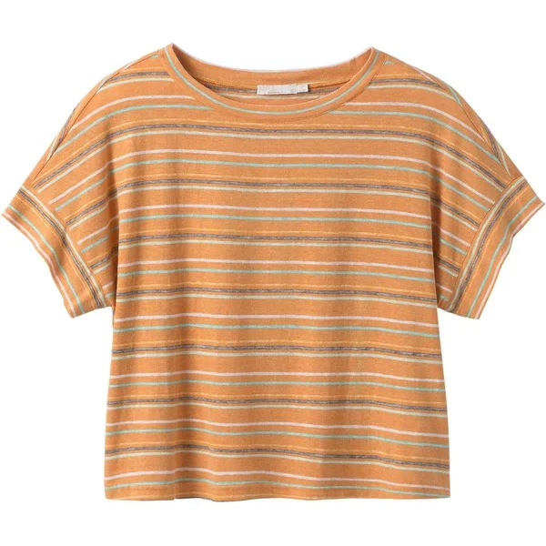 Prana - Women's Vosky Top - Butterscotch Stripe, Small