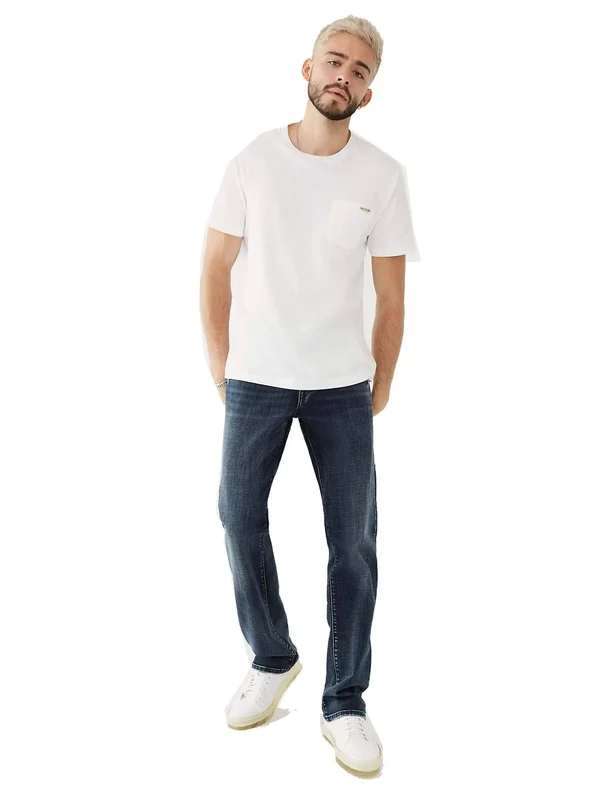 True Religion Ricky Straight Jean Jeans - Blue - Straight Jeans