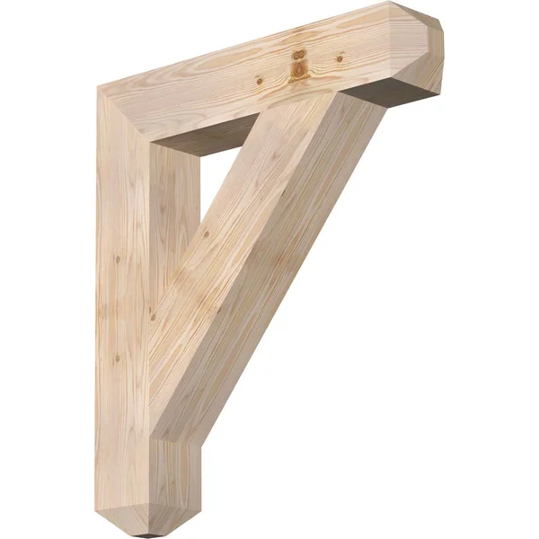 Ekena Millwork BKT06X30X34TRA04SDF 5 1/2x22W x 30x22D x 34x22H Traditional Craftsman Smooth BRACKET, Douglas Fir