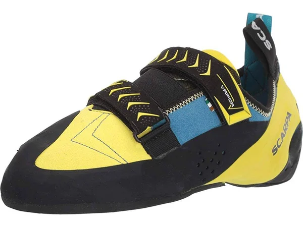 Scarpa Men's Vapor V Climbing Shoe - 45 - Ocean/Yellow